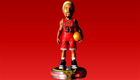 Archivo Stl Dennis Rodman Chicago Bulls Figure Basketball Nba Jordan