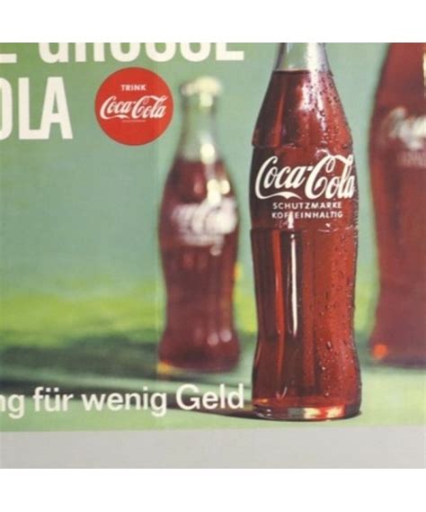 Selten Coca Cola Plakat 1960 1966