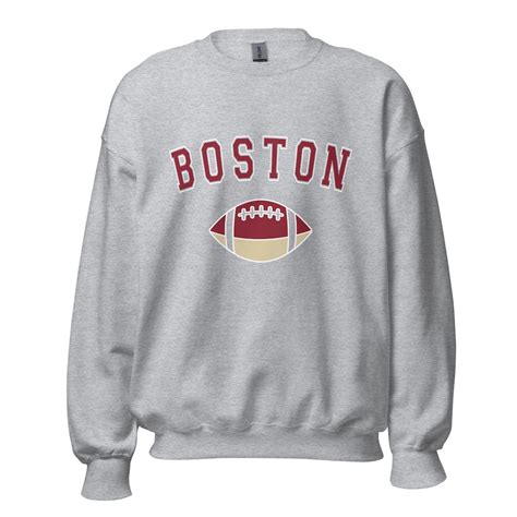 Boston College Football Crewneck Boston College Sweatshirt Etsy