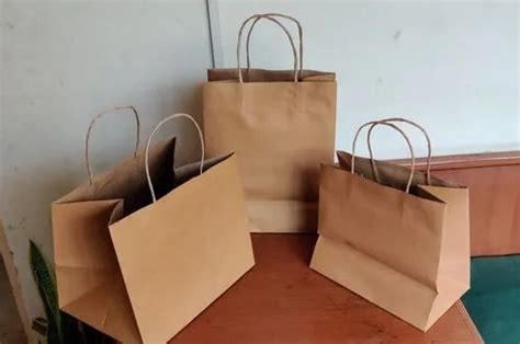 Brown Kraft Paper Carry Bags For Packaging Capacity 2kg At Rs 69 In