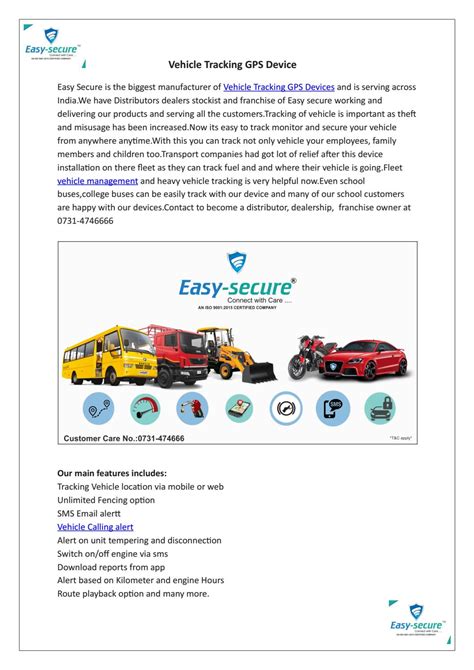 Vehicle Tracking Gps Device Ms Doc 17 May By Easysecure Issuu