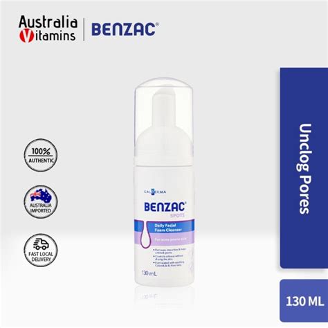 Authentic Benzac Daily Facial Foam Cleanser 130ml | Lazada PH