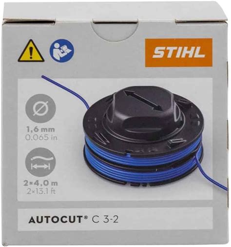 Stihl 40097104304 Faden für AutoCut C 3 2 Ø1 6mm Spuleneinsatz Grau