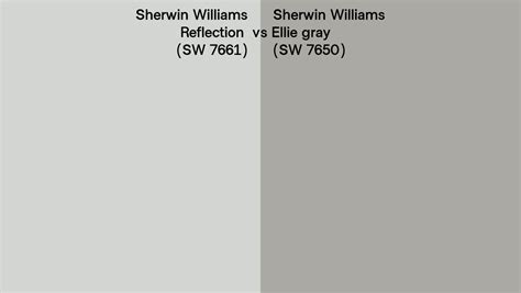 Sherwin Williams Reflection Vs Ellie Gray Side By Side Comparison