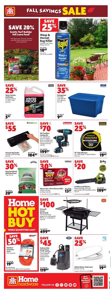 Home Hardware On Flyer August To September