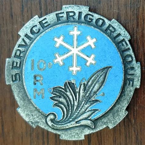 INSIGNE 10 RM Alger Service Frigorifique AFN GUERRE D ALGERIE ORIGINAL