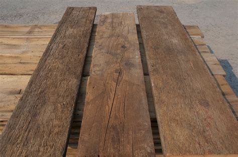 2 Thick Threshing Floor Reclaimed Oak Wood Lumber