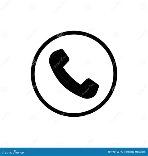 Icono De Vector De Teléfono Móvil Icono De Llamada Telefónica Icono