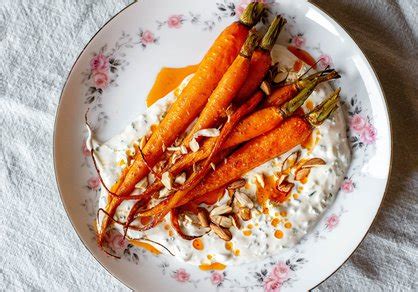 Carottes R Ties Aux Pices Et Cr Me Aux Herbes Patate Cornichon