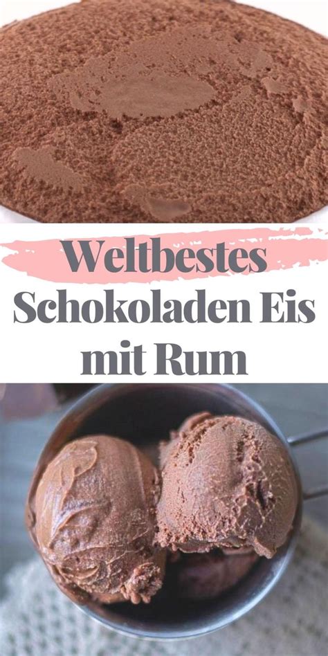 De Dunkles Schokoladeneis Mit Rum Selber Machen Mit Eismaschine