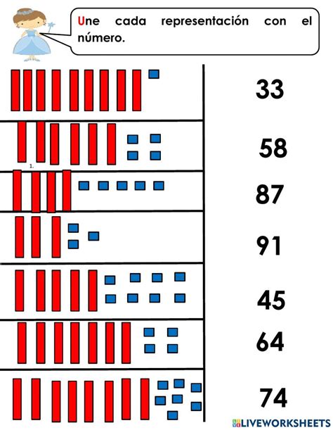 Ficha online de Numeración para primero de primaria Puedes hacer los