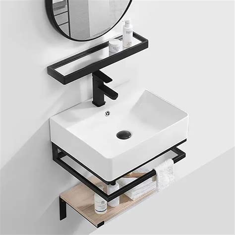 20" Modern Floating Bathroom Vanity with Single Sink and Shelf Space Saving Floating Bathroom ...