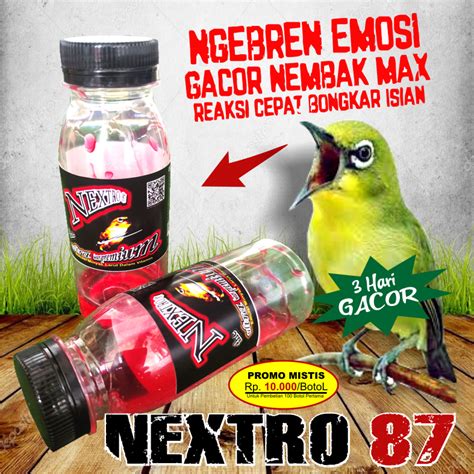 Jual Promo Nextro Metabolis Pleci Vitamin Burung Pleci Instan