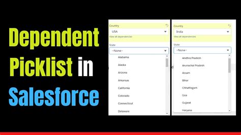 Dependent Picklist In Salesforce With An Example Field Dependency In