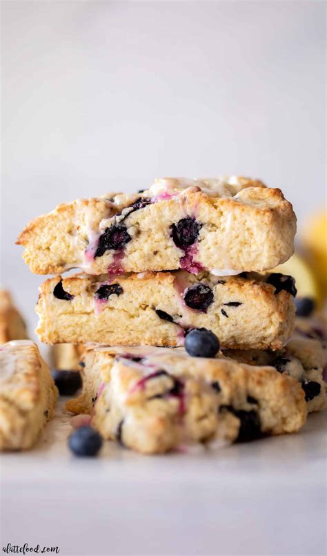 Lemon Blueberry Scones A Latte Food