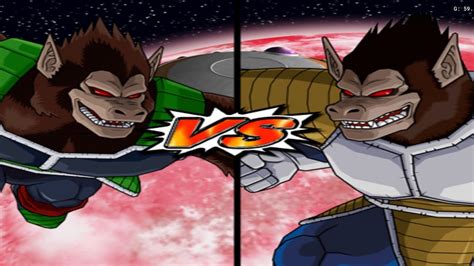 Bardock Oozaru Vs Vegeta Oozaru Dragon Ball Z Budokai Tenkaichi 3