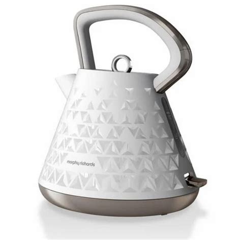 Plastic 3000w Morphy Richards Prism White Kettle Capacity 1 5 L At