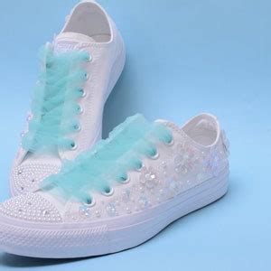 Sequin Converse for Bride, Sequin Trainers for Wedding, Sequin Sneakers Bridal Shoes - Etsy