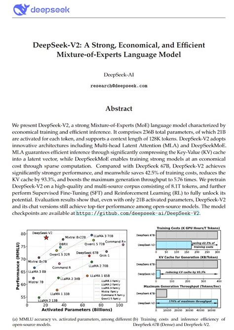 Explorando El Modelo Moe De C Digo Abierto Deepseek V Innovaci N Y