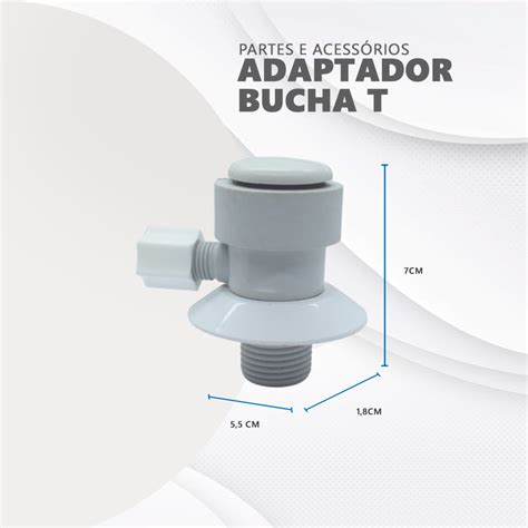 Adaptador Bucha T Pl Stico Purificador Gua Top Life Original