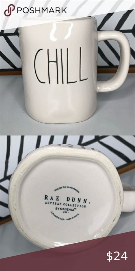 Rae Dunn Artisan Collection By Magenta Mug Coffee Cup CHILL Rae