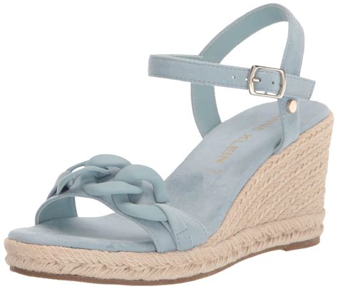 Anne Klein Marina Wedge Sandal In Blue Lyst