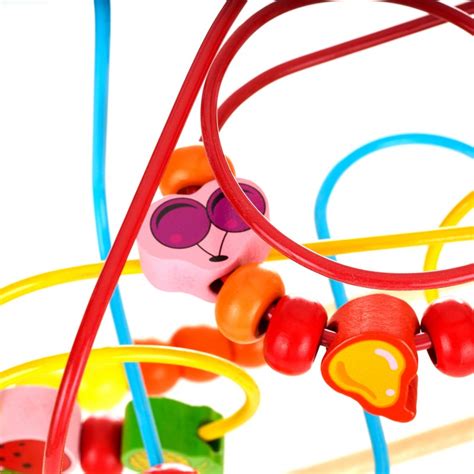 Wooden Spiral Maze With Beads 3801016082007