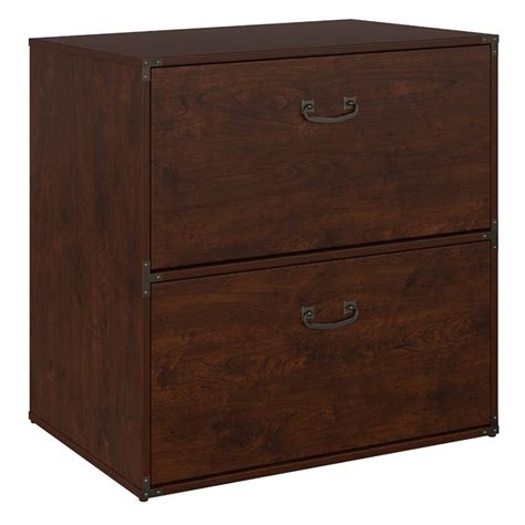 Ironworks 2 Drawer Lateral File Cabinet In Coastal Cherry Engineered Wood Ki50204 03