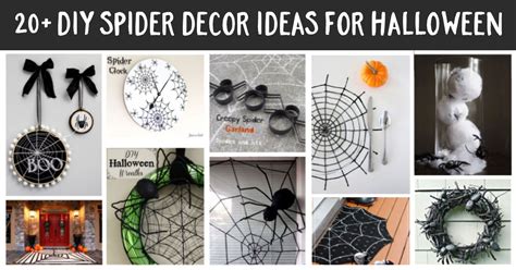 20 Diy Halloween Spider Decor Ideas And Inspiration