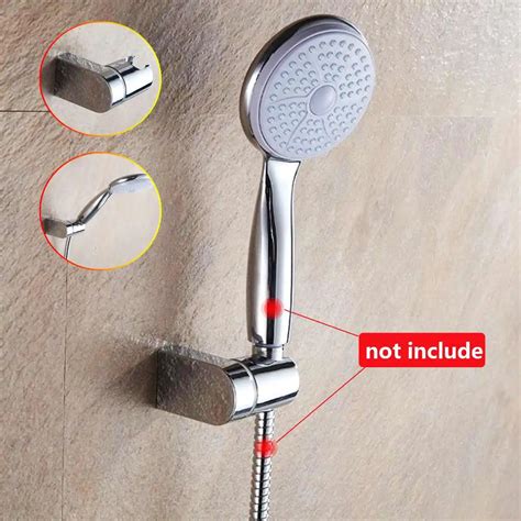 Pcs Abs Chrome Handheld Shower Holder Bracket Adjustable Rail Bracket