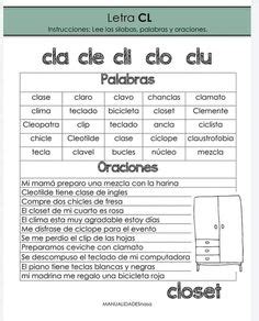 Oraciones Con Pl Bl Tl Cl Fl
