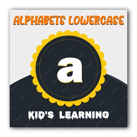 premium vector kids learning alphabet lowercase  alphabets design