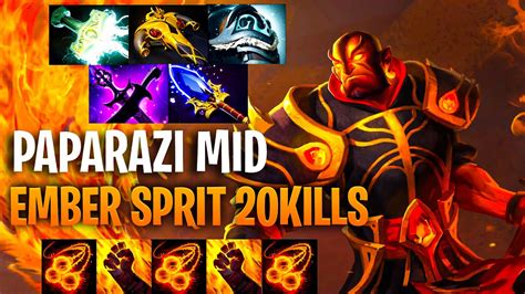 Paparazi Mid Ember Spirit Kills Dota Pro Immortal Ember Spirit