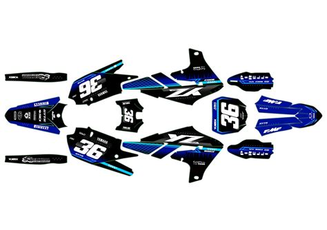 Kit Grafiche Yamaha Yzf Linea Ciano Kitdeco Moto Fr