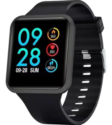 Smartwatch Xtrax Smartwatch Caja Negra Malla Negra De Silicona