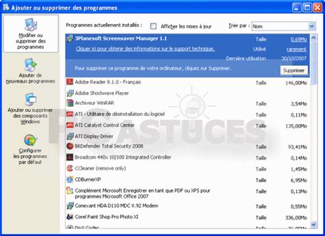 Desinstaller Des Programmes Sous Windows