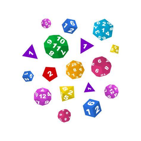 Polyhedral Dice Illustrations Illustrations Royalty Free Vector