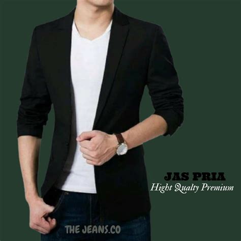 Jual Jas Blazer Pria Casual Slimfit Korea Jaz Pengatin Pria Jas