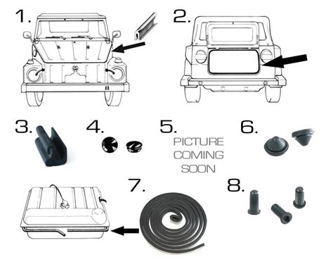 Volkswagen Thing Body Rubber And Plastic