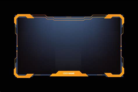 Stylish broadcast gaming overlay design with abstract digital shapes ...