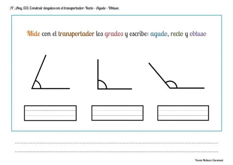 Clasificaci N De Ngulos Educaci N Primaria