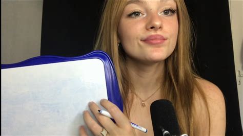 Asmr Teaching You French To Introduce Yourself Youtube