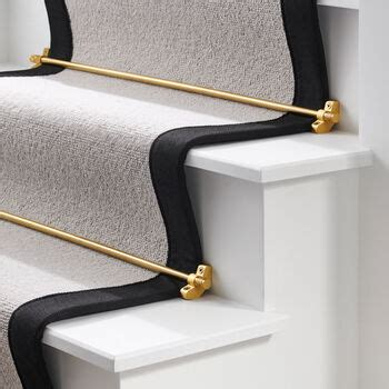 Solid Brass Stair Rods For Carpet Runners By Pushka Home