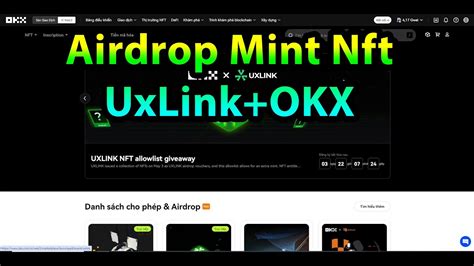 H Ng D N Airdrop Mint Nft D N Uxlink Tr N Okx Web Youtube