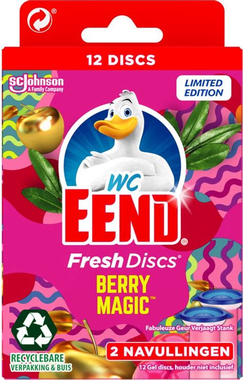 X Wc Eend Fresh Discs Navul Duo Berry Magic Stuks Bol