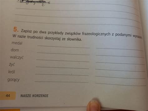 J Zyk Polski Mi Dzy Nami Wiczenia Strona Zadanie Brainly Pl