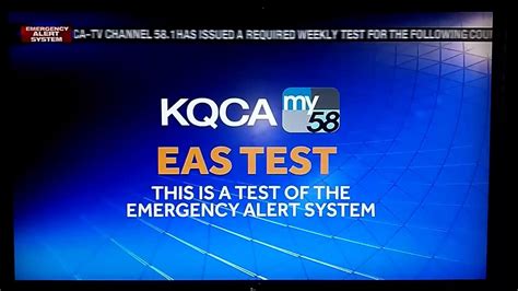 Kqca My Eas Test Emergency Alert Systems Youtube