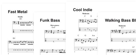 Bass Tabs Book How To Play Bass Lines And Riffs