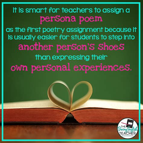 Teaching Persona Poetry 2 Poems To Use In The Classroom The Daring
