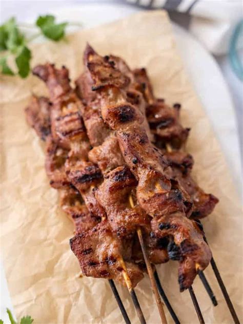 Grilled Thai Pork Skewers Thai Caliente